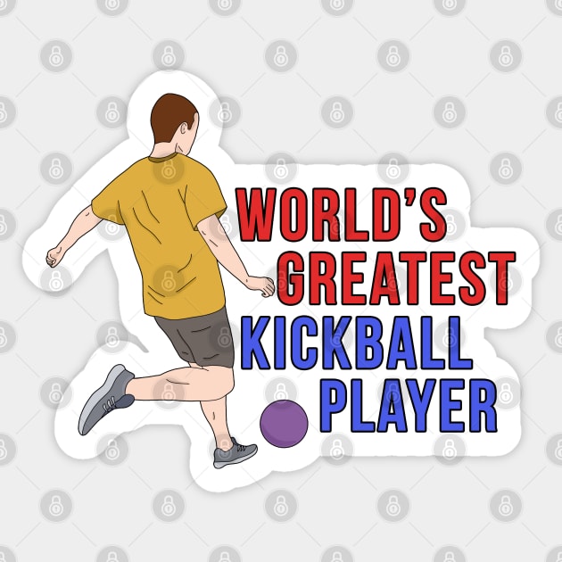 World's Greatest Kickball Player Sticker by DiegoCarvalho